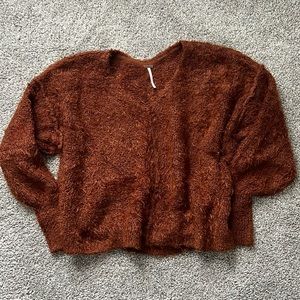 Burnt Orange Free People Sweater
